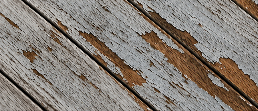 PREVIOUSLY COATED WOOD